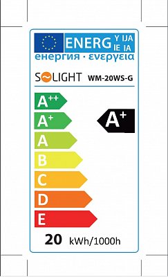 LED reflektor venkovní s PIR 20W 3000K (WM-20WS-G)