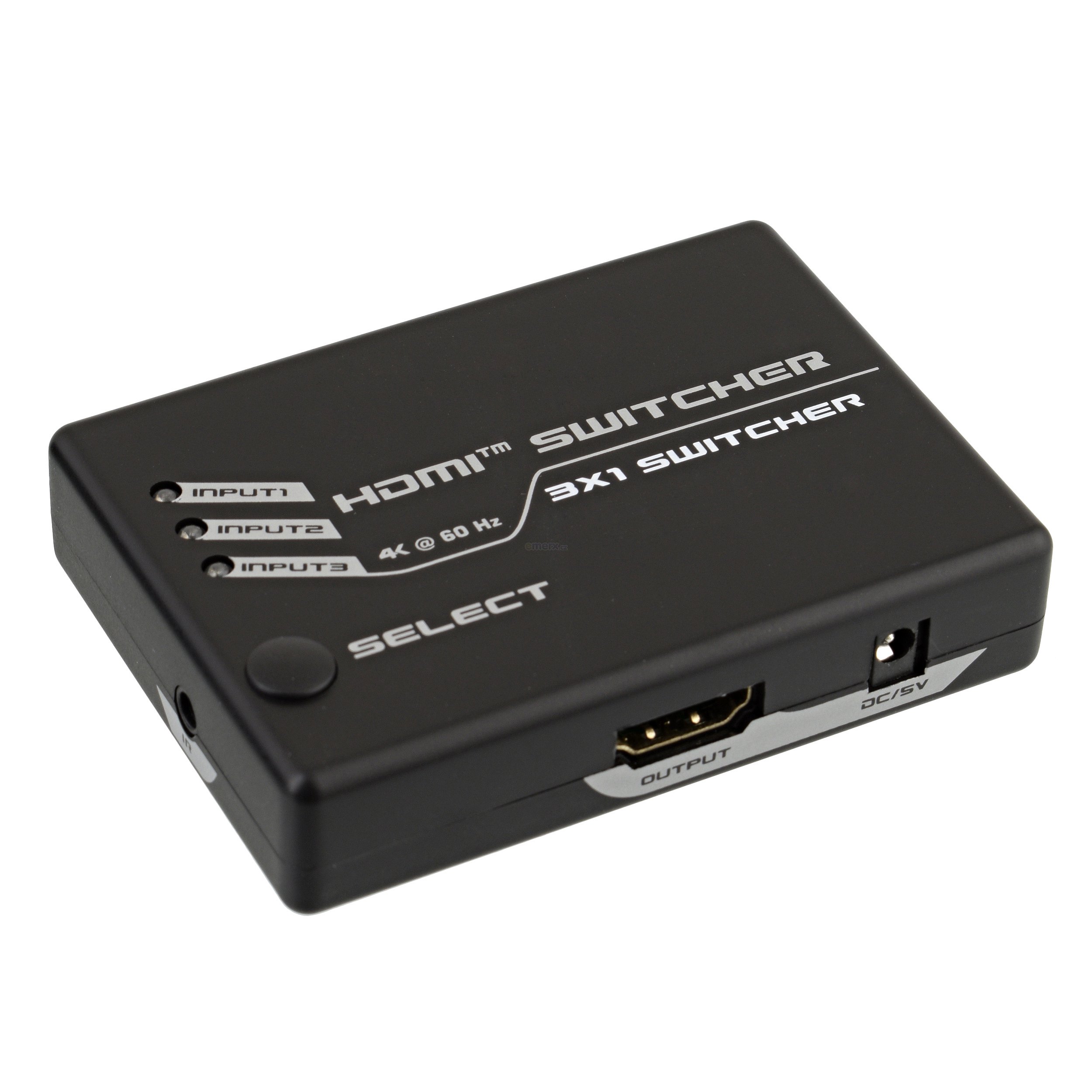 HDMI 2.0 přepínač 3x1 s dálkovým ovládáním (2PET0301S)