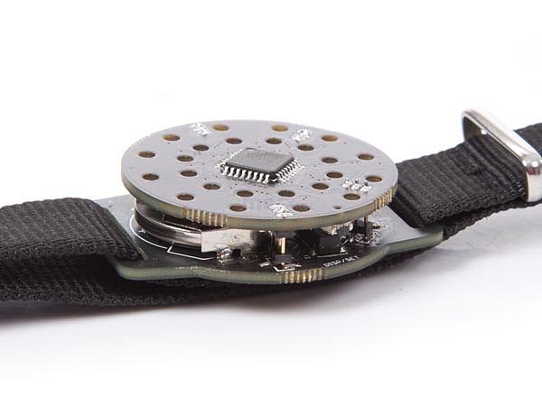 Stavebnice náramkových hodinek s procesorem ATMega328p, 24 LED diod. (K1200)