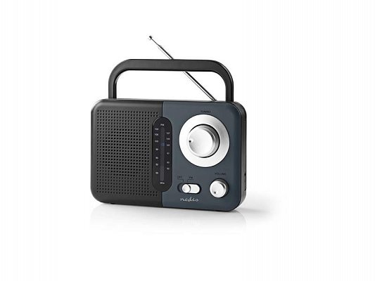 Rádio FM NEDIS RDFM1300GY BLACK / GREY