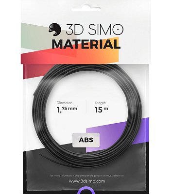 Náhradní náplň pro 3D tiskárny ABS filament 1,75mm černý
