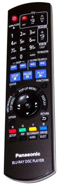 Panasonic  N2QAYB000380 originální dálkový ovládač DMP-BD60, DMP-BD80EG-K