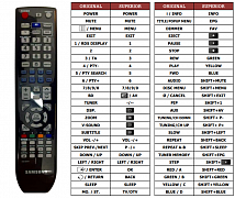 Samsung AH59-02195C, AH59-02194B náhradní dálkový ovladač jiného vzhledu