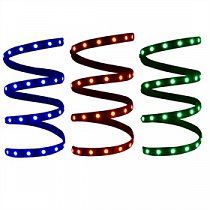 1m RGB LED pásek - barevný - 30 diod SMD5050 4,8W/0,4A/12V/1m v silikonu IP63