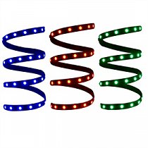 1m RGB LED pásek - barevný 30 diod SMD5050 7,2W/0,6A/12V/1m   IP20