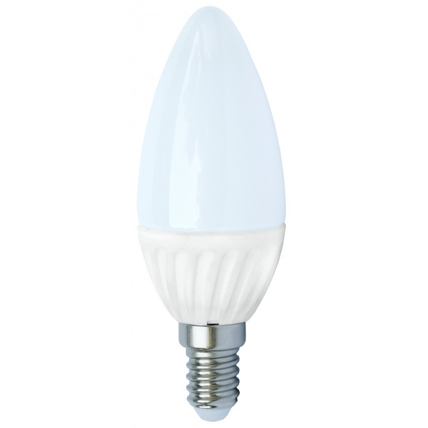 E. Energy LED svíčka E14 230V 3W  teplá bílá 200 lm mléčná