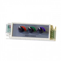 Jednoduchý ovladač RGB pásku se třemi potenciometry max 9A/108W/12V