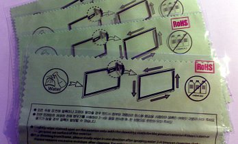 Čistící ubrousky pro LCD TV Samsung  3 kusy - nepotřebuje chemické prodtředky.