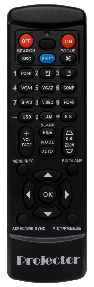 Remote Control for Epson Home Cinema 3010e Projector by TeKswamp 
