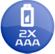 baterie - 2x AAA